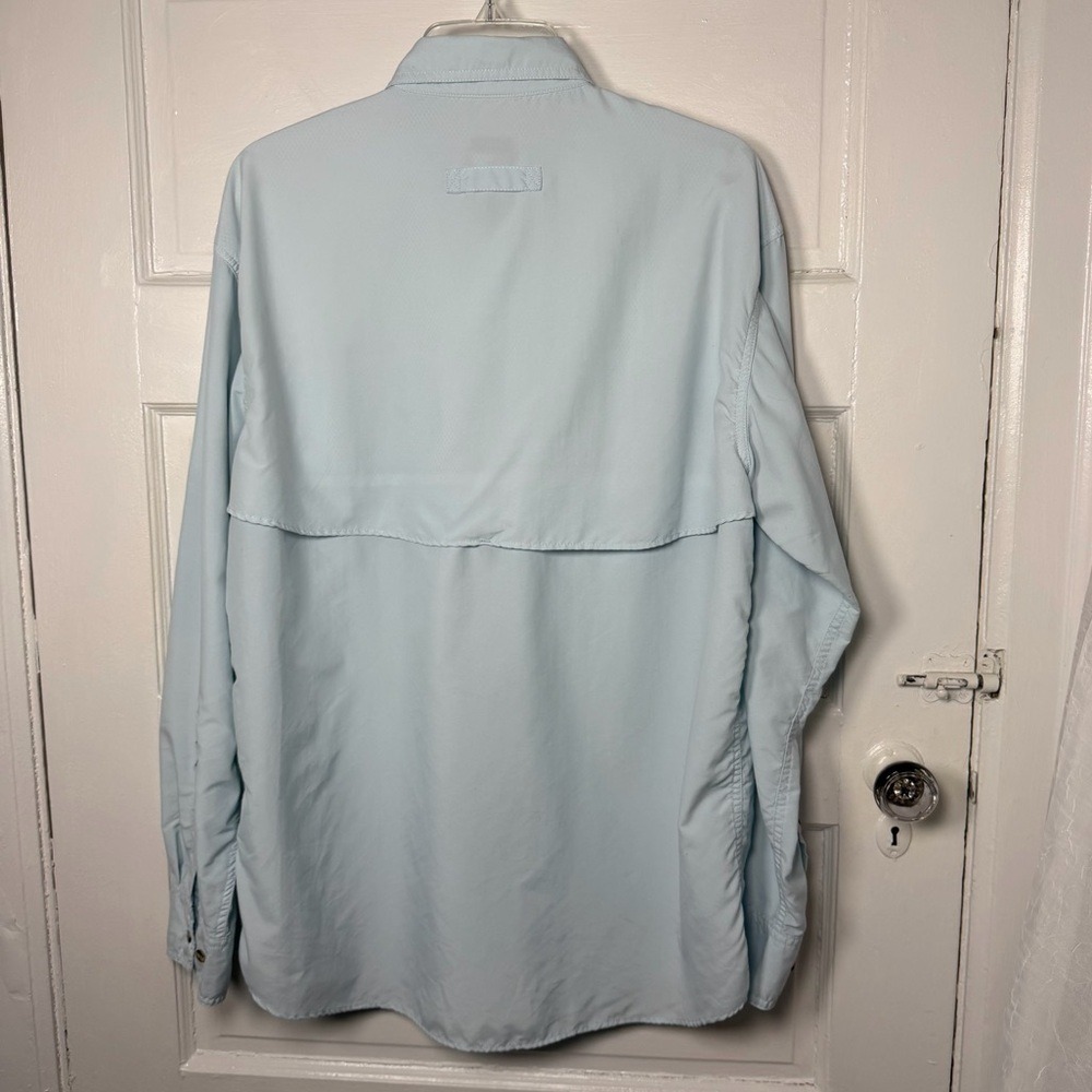 L.L. Bean Mens‎ Fishing Shirt Breathable Vented Long Sleeve Button Front Outdoor - Picture 3 of 17